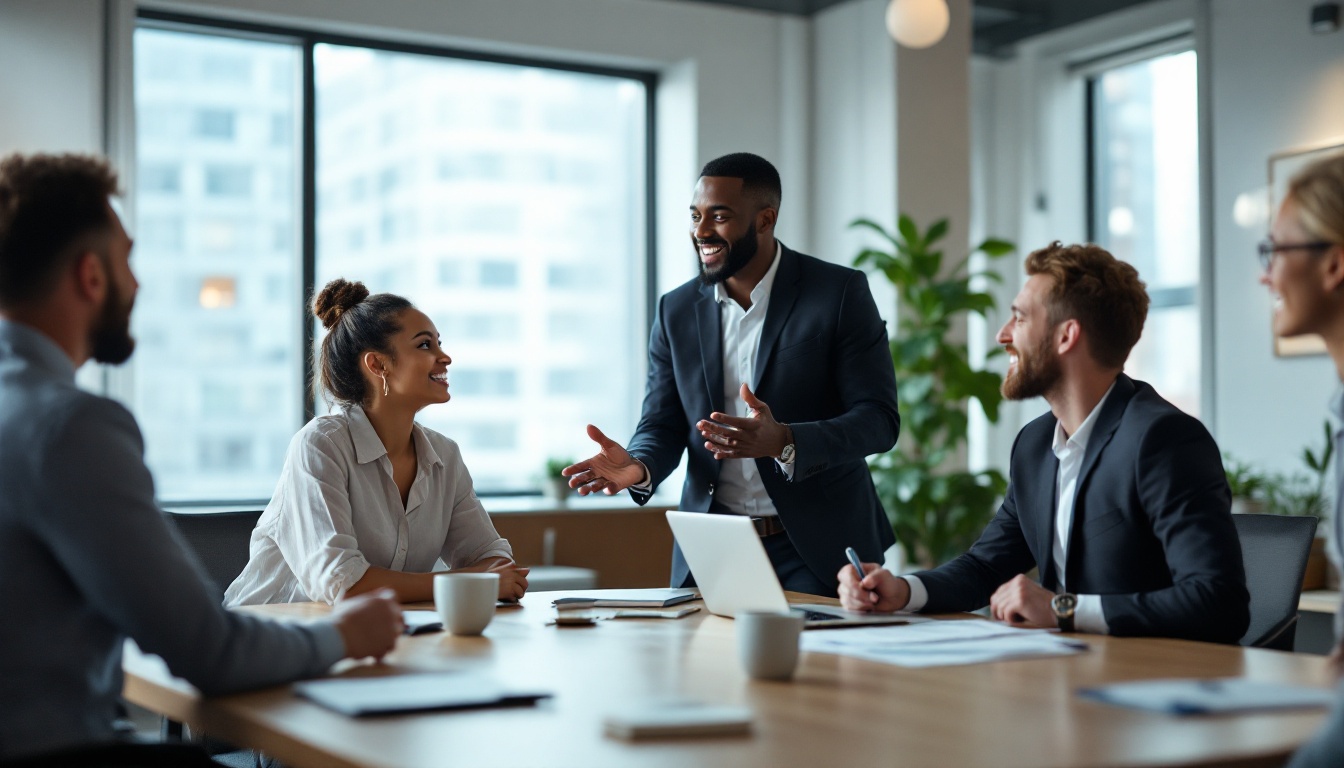 equipo de trabajo reunidos
