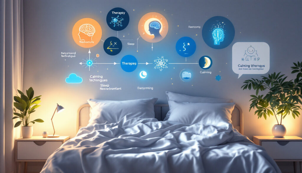 cama con diagrama encima