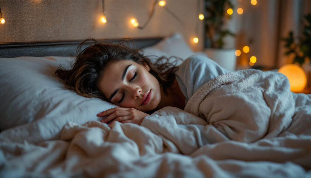 mujer durmiendo placidamente